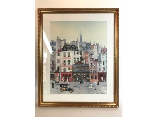 Michel Delacroix 'Les Halles' Framed Print