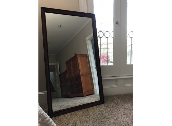 Large Wood Framed Mirror (34' X 1.5' X 59)