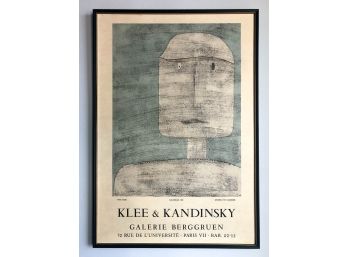 Klee And Kandinsky Original Vintage 1960's Galerie Berggruen 'Aquarelle 1930' Exhibition Poster