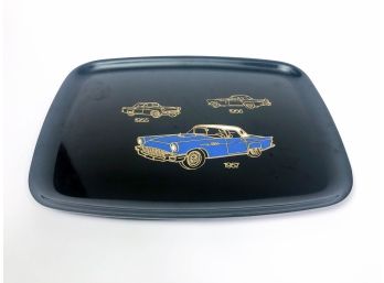 Vintage Couroc Monterrey Of California Tray With Cars