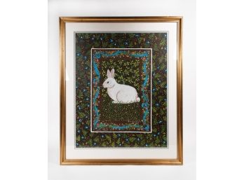 Kate Crosland Framed Rabbit Print