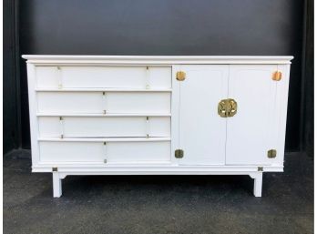 White Tamerlane Credenza / Dresser By Thomasville Furniture
