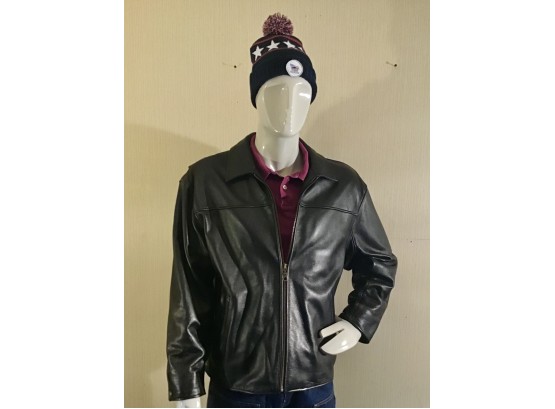 Men.s “Leather Limited” Black Jacket - Large