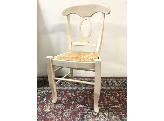 Whitewash Rush Chair