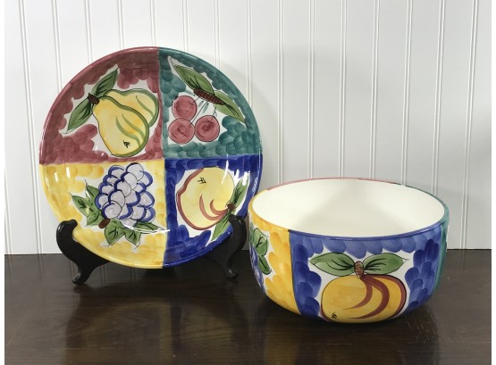 Fruit Bowl  And Platter