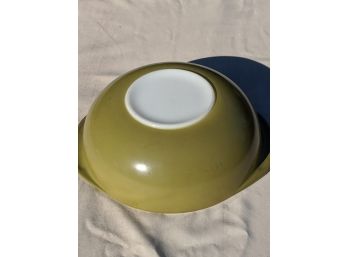 Pyrex Mid-Century Olive Casserole Bowl
