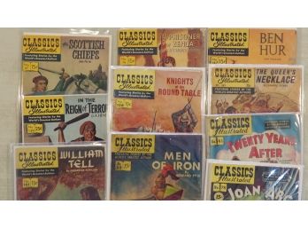 Classics Illustrated European Tales Incl. William Tell And Knights Group (10)