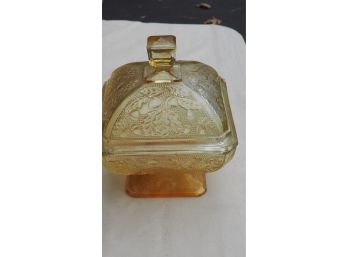 Mid-Century Amber Glass