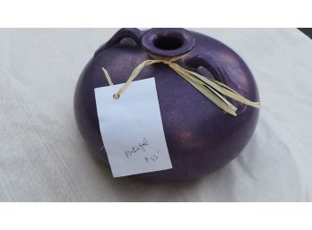 Beautiful Purple Pottery Round Vase