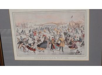 Very Nice Currier & Ives 'Central Park Winter'