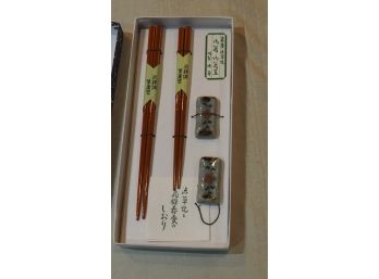 Beautiful Lacquered Chopsticks And Holders