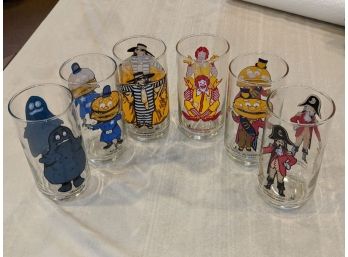Amazing 1970's Complete Set Of McDonalds Collectibles Glasses (Libbey)