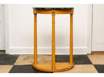 Demilune Table With Marble Top