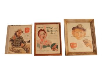 Vintage Coca-Cola Framed Advertisements