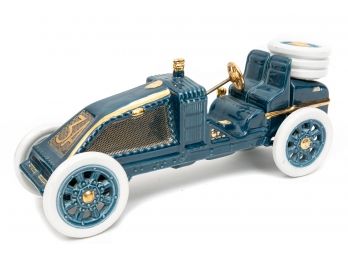 Collectible Famous Firsts Edition No. 4 Hand Painted 1906 Renault Grand Prix-Le Mans Decanter Bottle