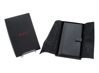 NEW! Tumi The Modernist Black Full-grain Napa Leather Travel Organizer Wallet