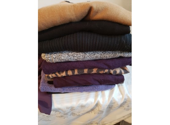 Large Lot Of Shirts And Sweaters