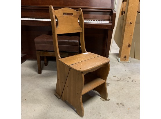 Antique Folding Library Chair
