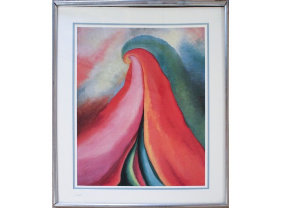 Georgia O'Keefe Framed Lithograph From The Los Angeles County Museum Of Art