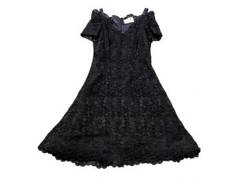 Scaasi Black Cocktail Dress