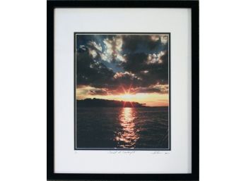Signed And Numbered (1/1) Photograph Titled 'Sunset At Centerpoint' By Sam Franz