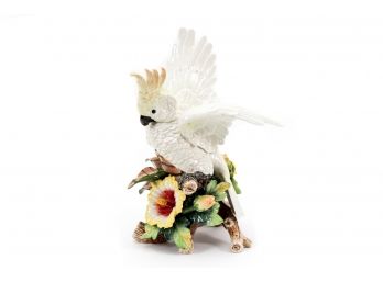 Fitz & Floyd Cockatoo Figurine From The Exotic Bird Collection (RETIRED)