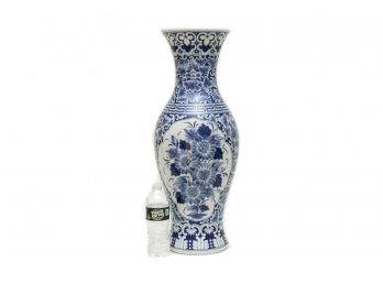 Large Maitland Smith Blue And White Vase