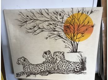 Cheetah  Print On Material