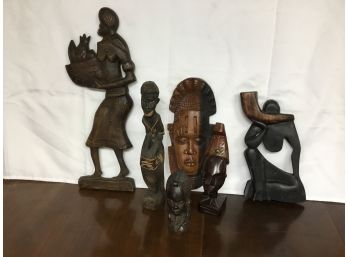 Carved Wood Native Lot
