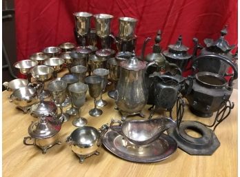 LARGE SILVER PLATE LOT