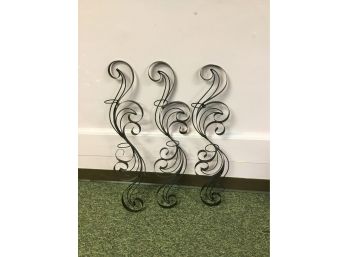 Decorative Iron Wall Candle Holders Or Re Purpose