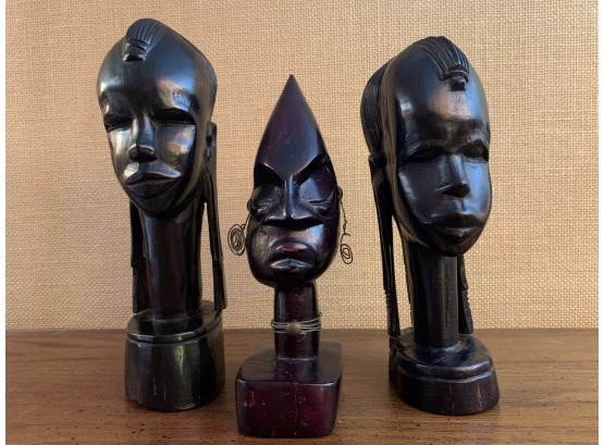 Three Traditional Kenyan Busts