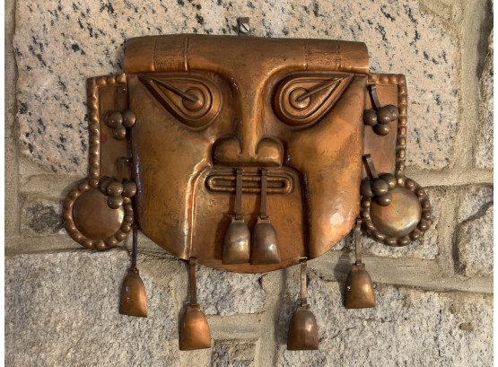 Copper Mask Wall Hanging