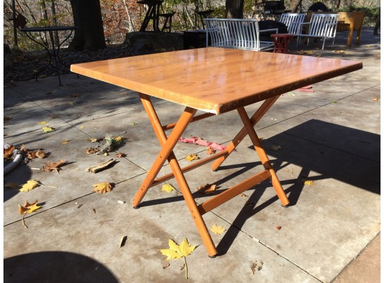 Collapsable Wood Table -  Extra Space For Those Holiday Family Dinners