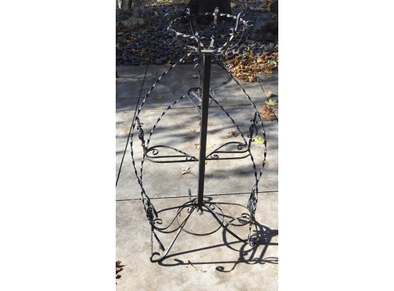 Twisted Strap Iron Six Level Plant Stand