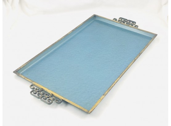 Mid Century KYES Moire Glaze Serving Tray