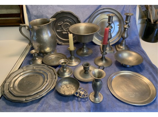Huge Lot Of Miscellaneous Pewter