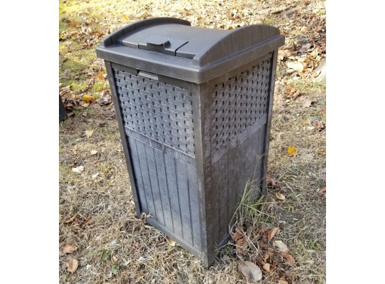 Durable Outdoor Trash Receptacle By Suncast