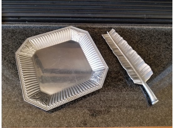 Lenox Polished Alloy Platter And More