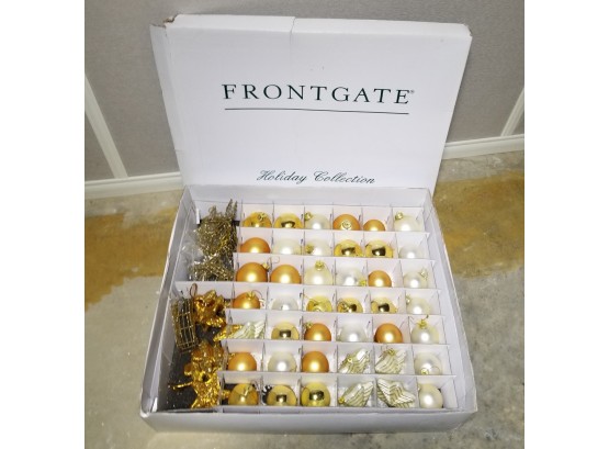 Frontgate 'Holiday Collection' Glass Ornaments Set In Box (Set A)