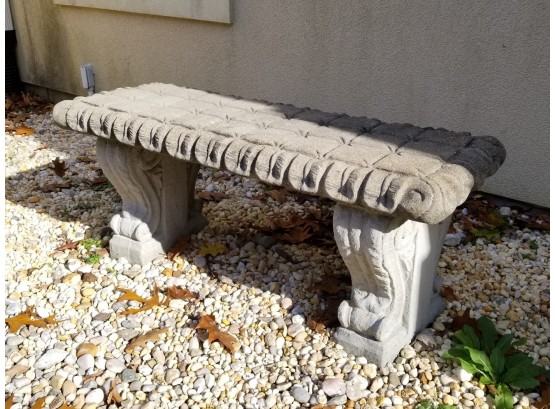 Vintage Cast Stone Bench