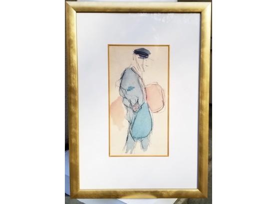 Picasso Garnet De Paris Art Print With COA 'Messenger Boy With A Bundle Under His Arm'