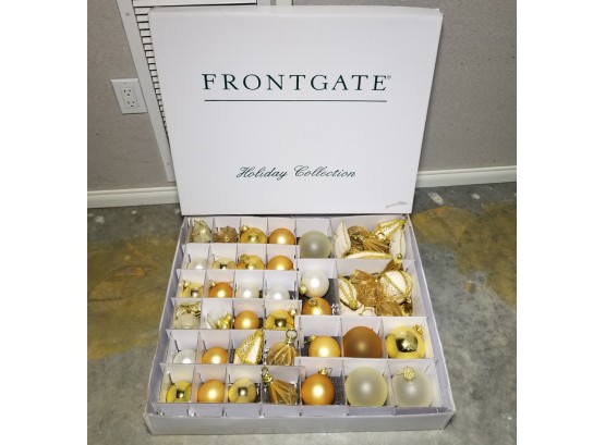 Frontgate 'Holiday Collection' Glass Ornaments Set In Box (Set C)