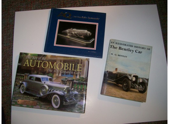 Automobile Books 3 Great  Research,reading And Table Books