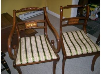Beautiful Set Of 6 Chairs Regency Style Made In England
