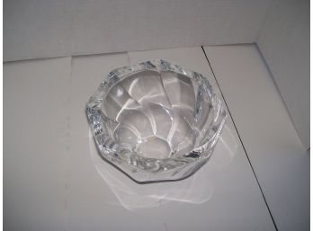Orrefors  Glass Tapered Candy Bowl Vintage Signed