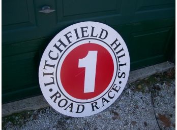 Vintage Litchfield  Hills Road Race  Sign #1