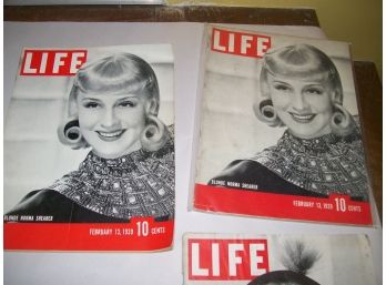 Life Magazines 6 Pieces 1939-69 Assortment