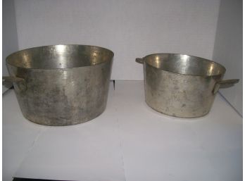 Vintage French Cooking Pots #12#16 With Heart Handles