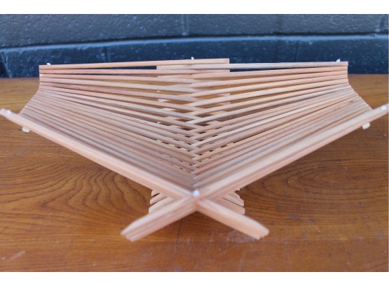 Fantastic DANISH MODERN Designed Wooden Folding Basket! GREAT DESIGN!!